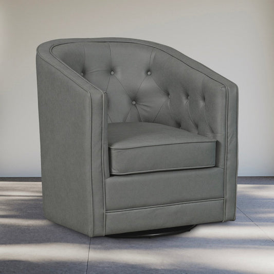 Caddo Swivel Chair [Leathaire] | Titan Chair